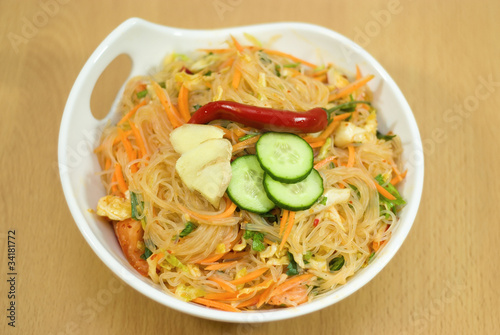 salad of Korean noodle