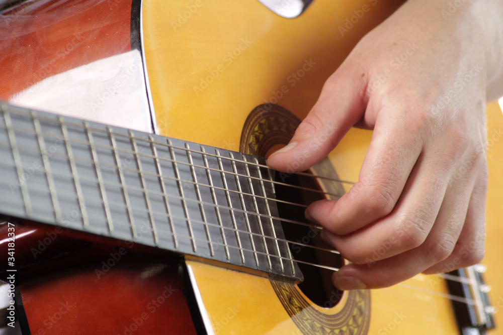 Fototapeta premium Gitarre spielen
