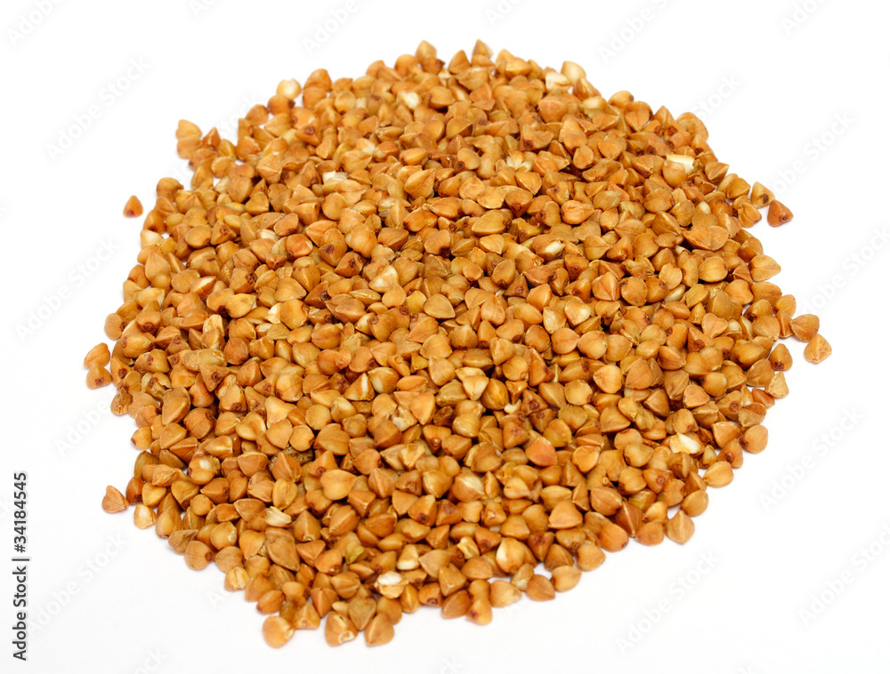 buckwheat on isolated background