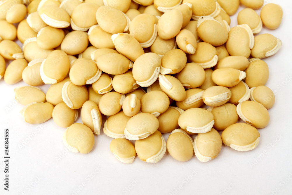 pile soybean on background pile soybean on background