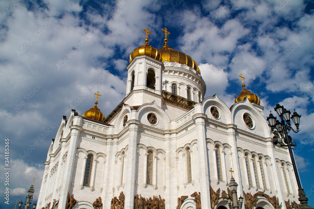 Fototapeta premium The Cathedral of Christ the Savior, Moscow 2011, Russia