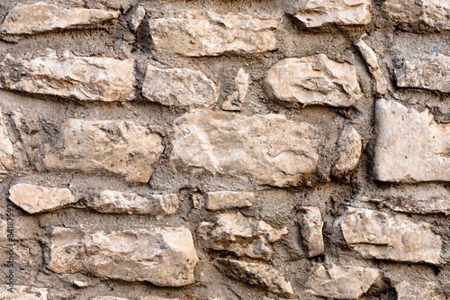 Stone Wall Close Up