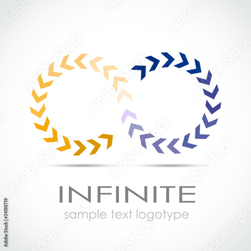 Logo infinite, with arrows # Vector