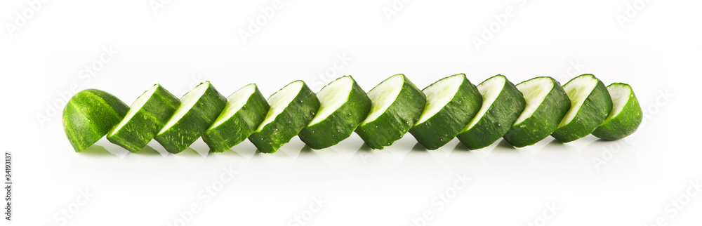 cut cucumber