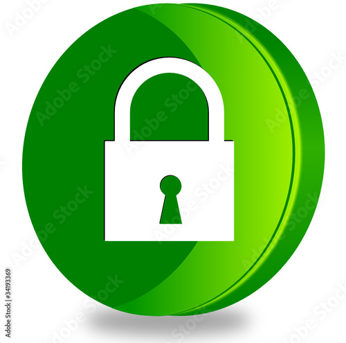 Security glossy icon