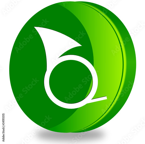 Trumpet glossy icon