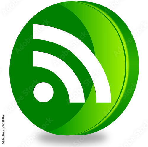 Feed glossy icon