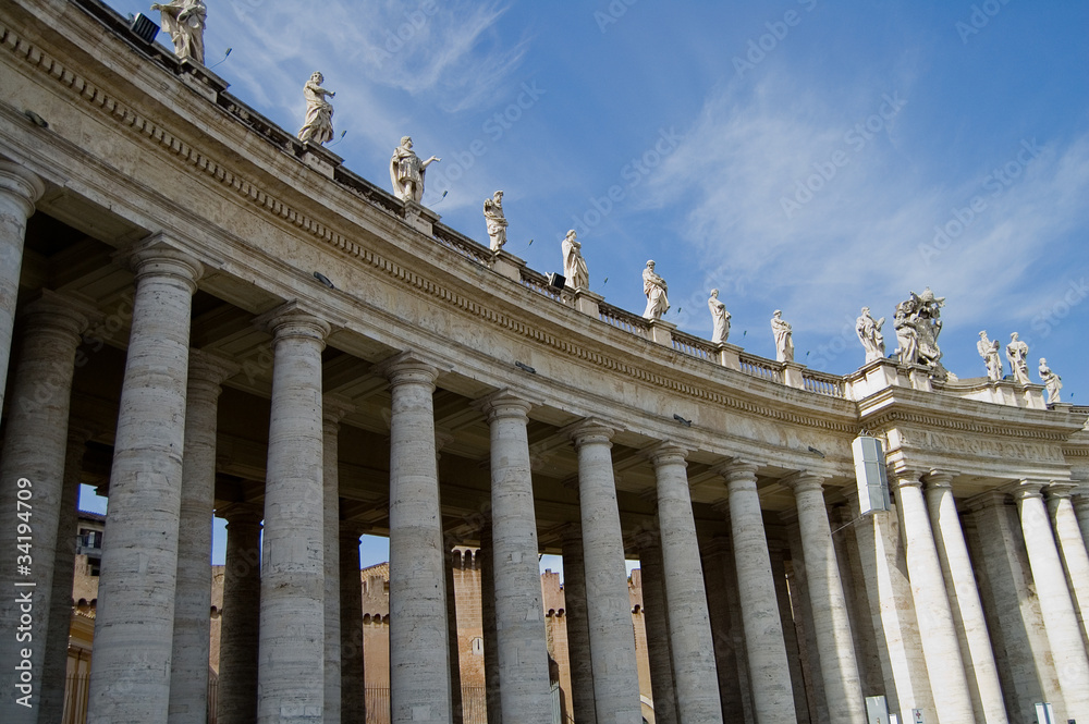 Columnas plaza San Pedro Vaticano