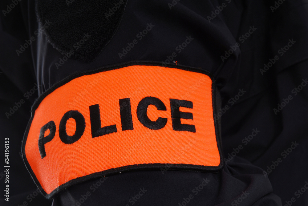 brassard police uniforme policeman Stock Photo