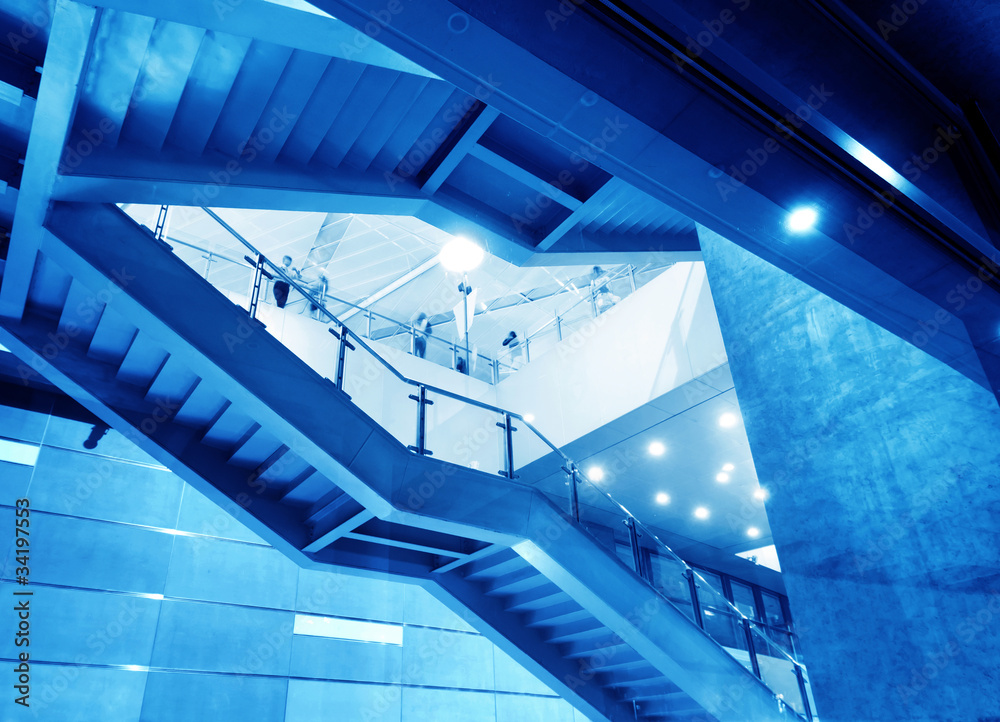 Fototapeta premium Modern steel staircase