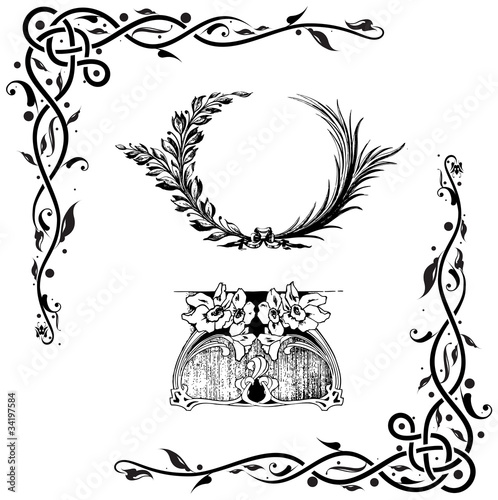 Decorative Floral Design El...