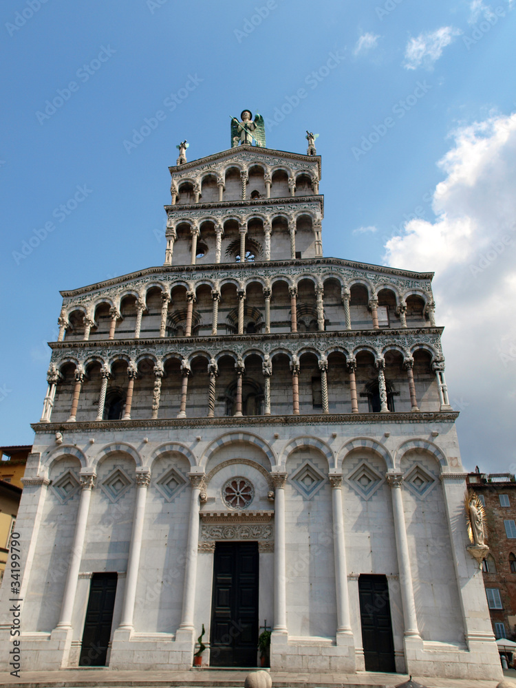 San Michele in Foro church - Lucca , Tuscany.