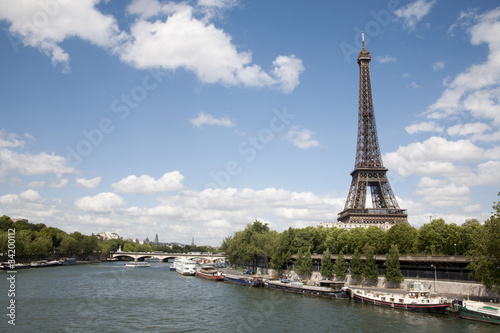 Paris - Eiffel tower from riverside © Renáta Sedmáková