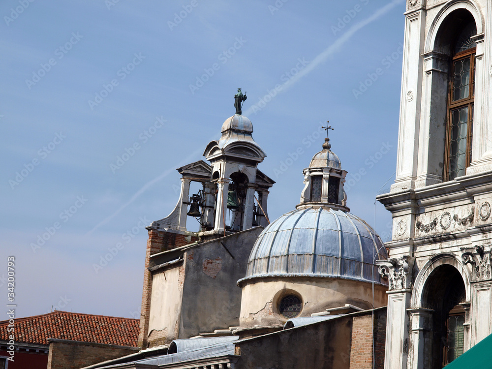 Venice - the roof of San Giacomo di Rialto church