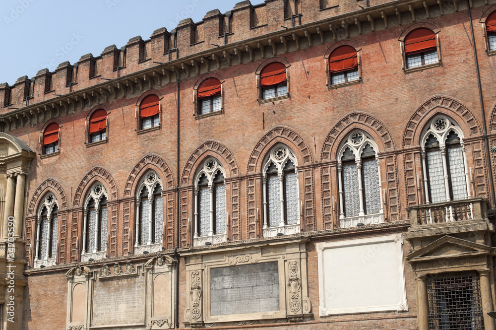 Bologna (Emilia-Romagna, Italy), Historic palace, facade