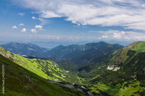 Summer mountain ridge-National park Low Tatras-Slovakia/Europe