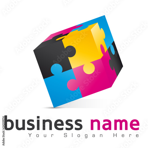 logo cube, puzzle
