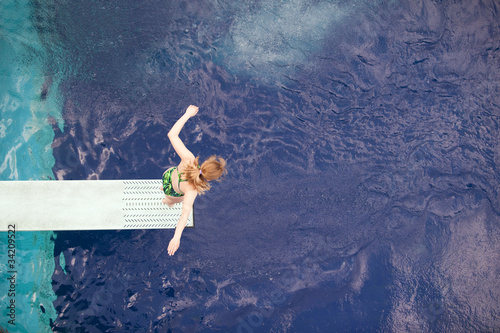 Foto springboard diver