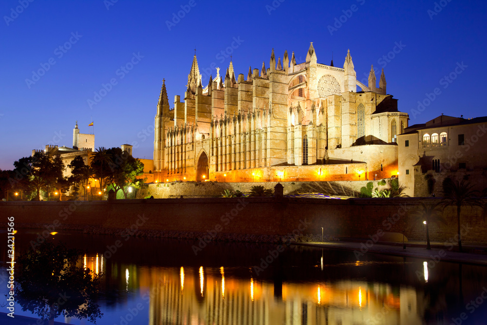 Cathedral of Majorca in Palma de Mallorca Balearic islands