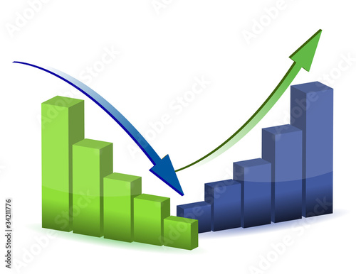 Free Download business graph, chart, diagram, bar, up, down - GFXLoad