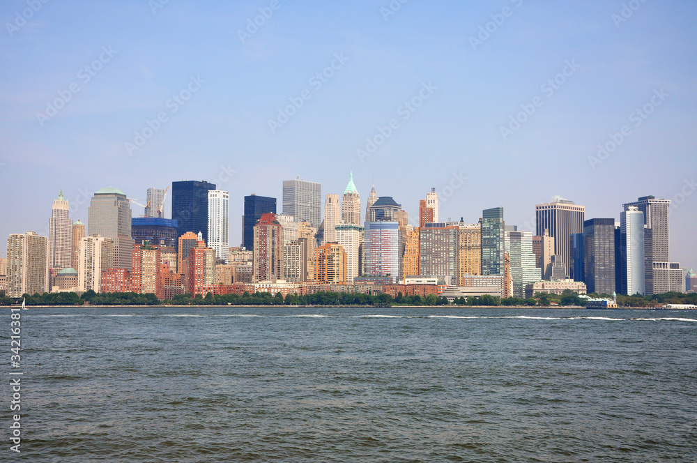 New York City skyline, Manhattan West side, USA