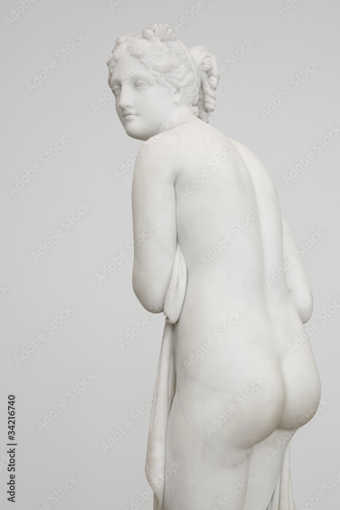 Classical sculpture on white background Classical sculpture on white background