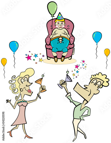 Party People!  Vector / Clip Art