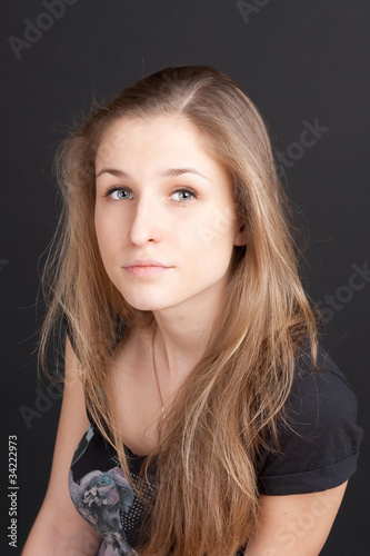 Portrait of attractive smiling girl