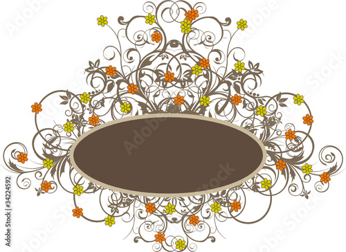 cercle floral vintage