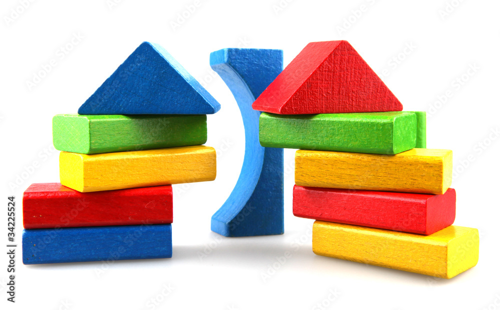 Wooden building blocks Wooden building blocks
