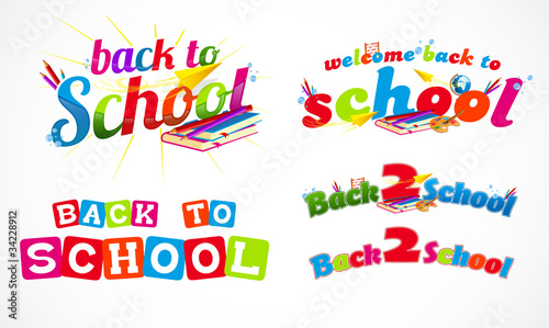 Back to school typography collection 2