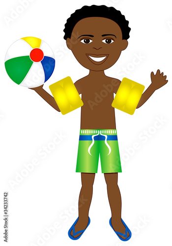 Afro Boy Swimsuit