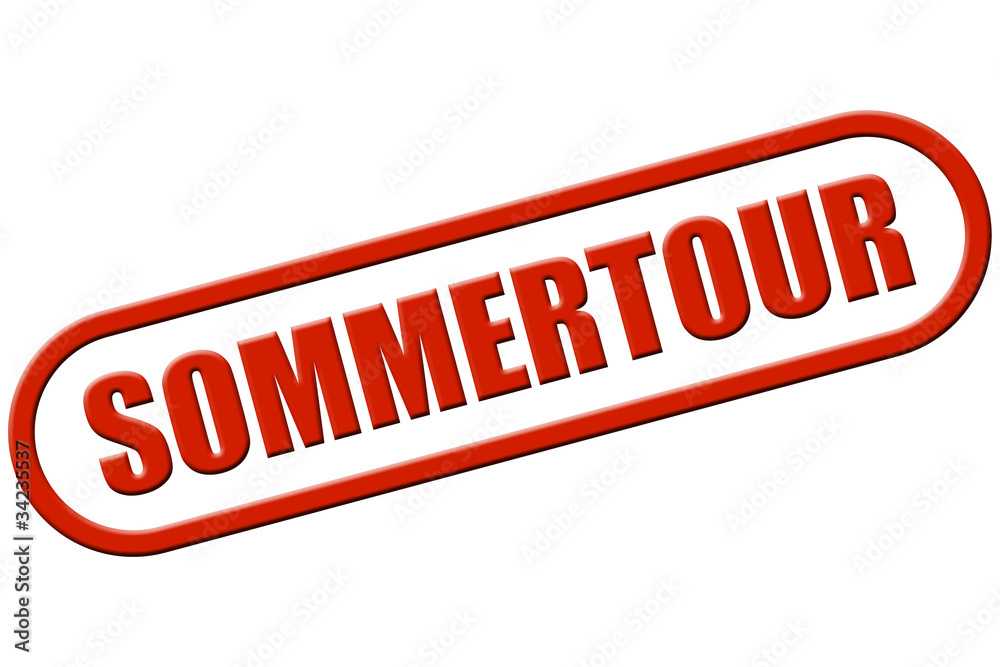 Stempel rot rel SOMMERTOUR