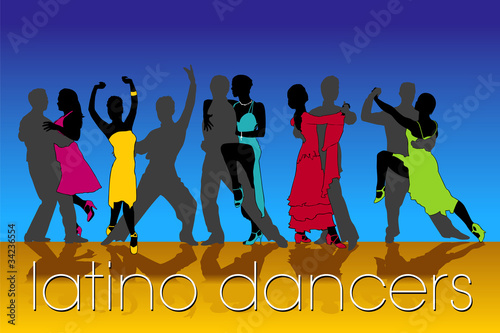 Larino Dancers Silhouettes Set photo