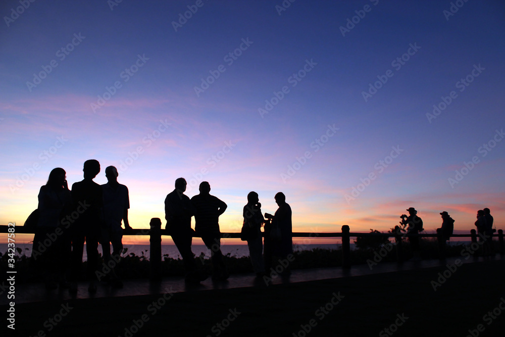 People enjoying a perfect Cable Beach sunset People enjoying a perfect Cable Beach sunset