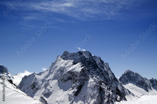 Caucasus Mountains. Mount Dombay-Ulgen.