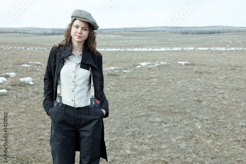 Canvas Print The bumpkin girl