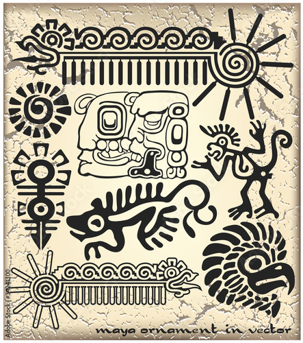 Ornament in style of the Maya