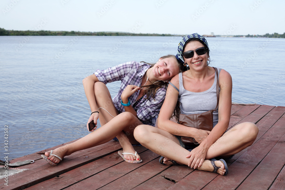 Teen Girl With Her Mother