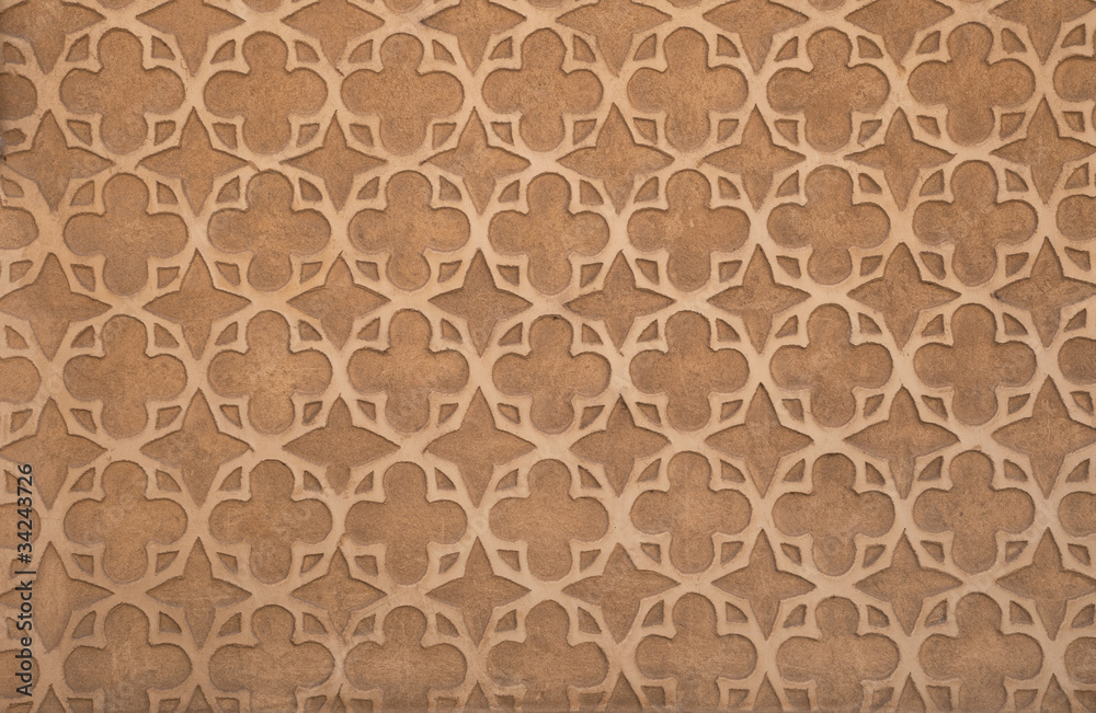 Old Spanish decorated wall background Old Spanish decorated wall background