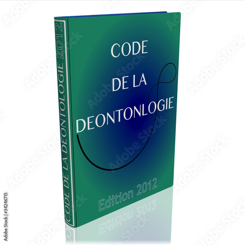 Obraz na płótnie Code de la déontologie