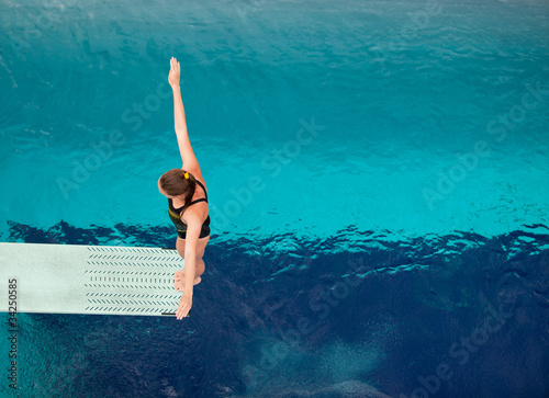Tableau sur toile springboard diver