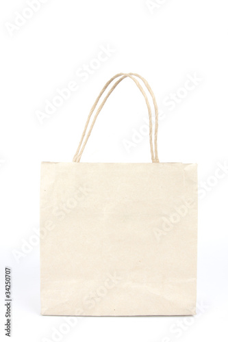 plain paper bag, brown plain paper bag.