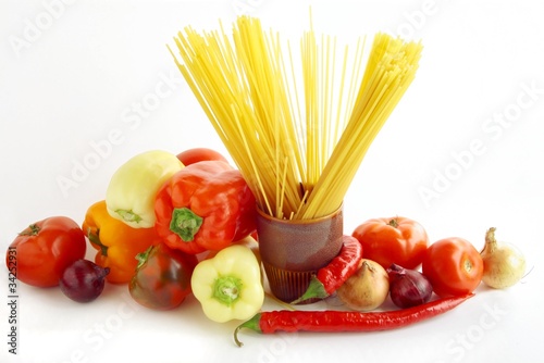 pasta and vegetable for spaghetti