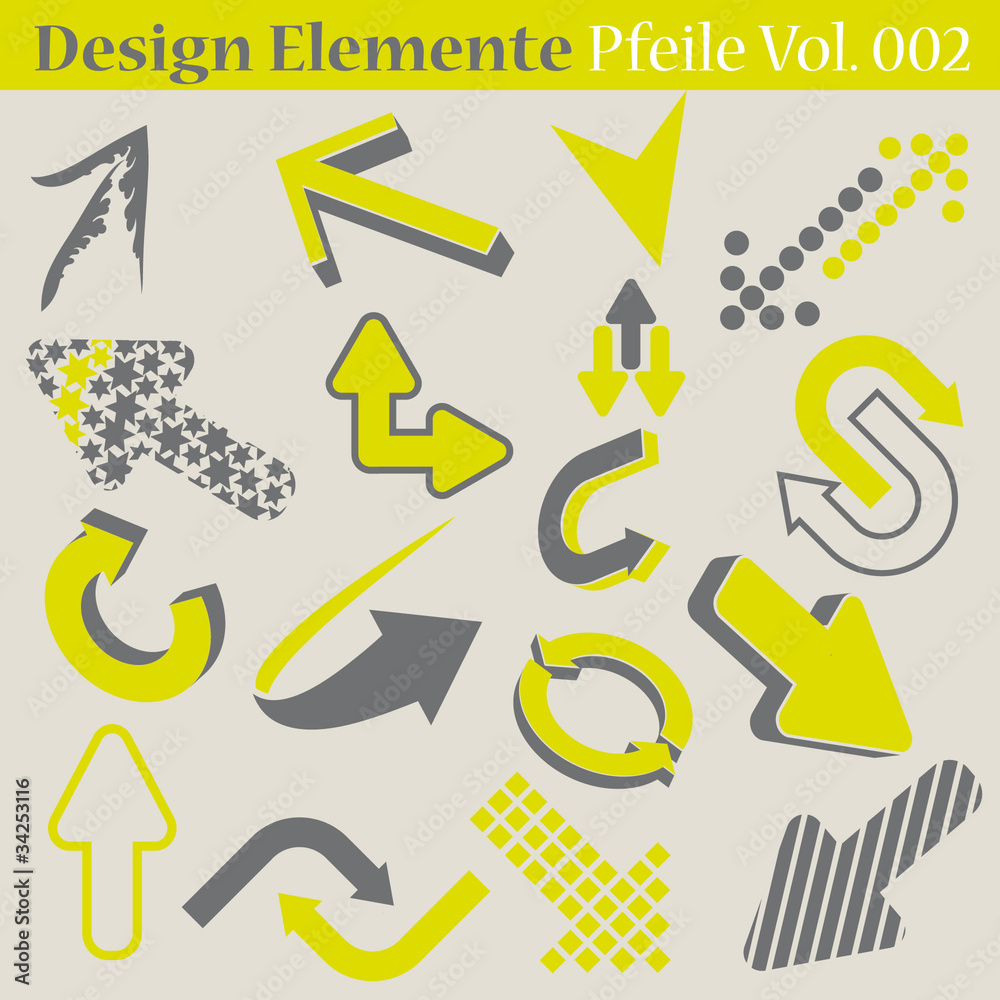 Designelemente Pfeile 002