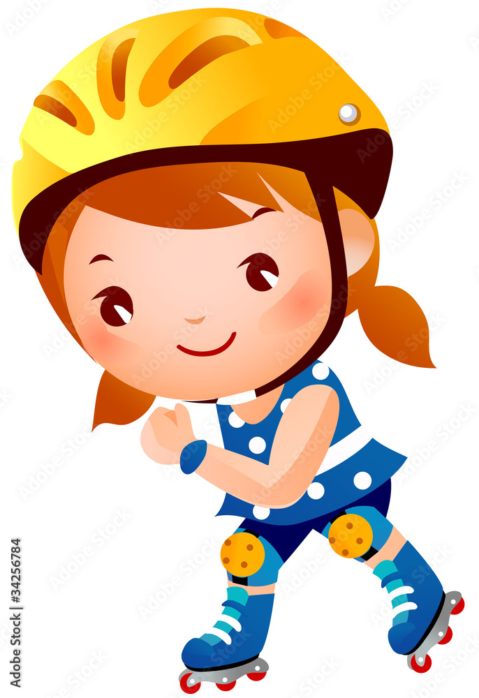 Girl on rollerblades Girl on rollerblades