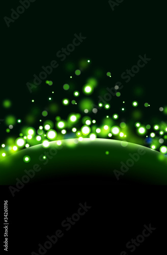 Fototapeta Naklejka Na Ścianę i Meble -  Abstract green light background