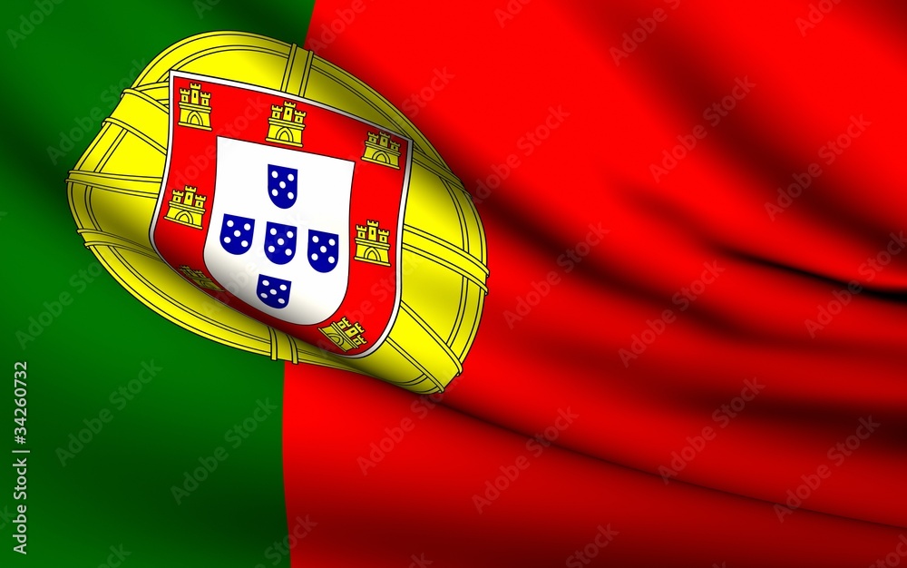 Flying Flag of Portugal | All Countries Collection |