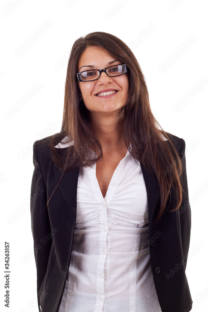 beautiful business woman smiling