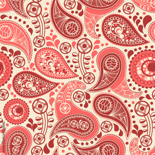 Paisley seamless pattern